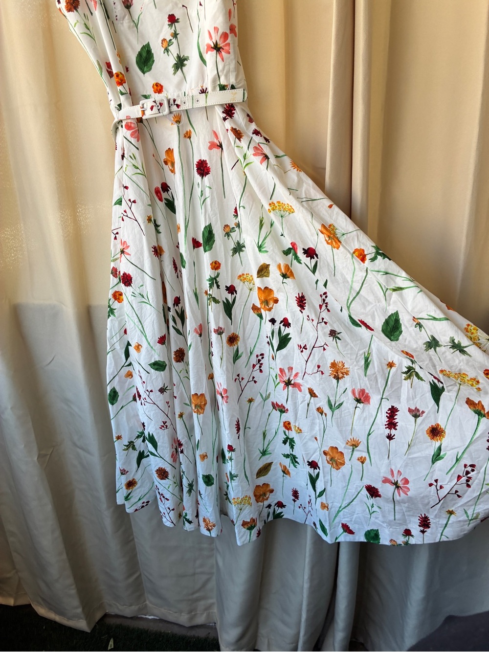 NWT Antonio Melani x Style by Simkins Maybry Floral Print Poplin Maxi Dress - Picture 6 of 15